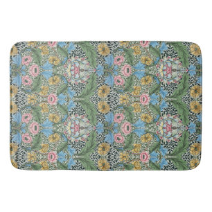 Tapete De Banheiro William Morris Vintage Myrtle Flores Amarelo Azul