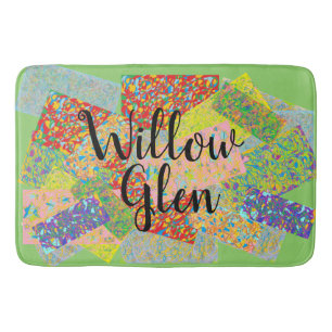 Tapete De Banheiro Willow Glen patchwork abstrato art san Jose neight
