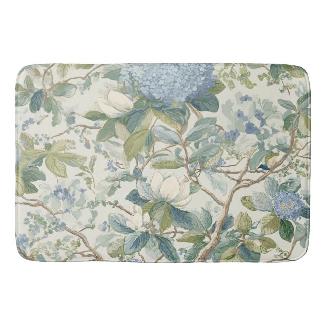 Tapete De Banheiro Willow Little Magnolia Wallpaper Floral Coastal  (Frente)