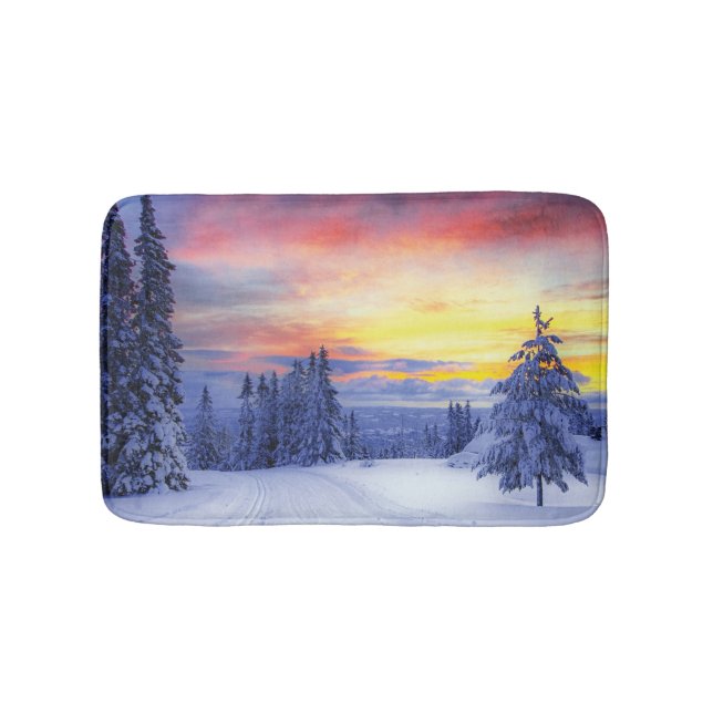 Tapete De Banheiro Winter scenery  (frente)
