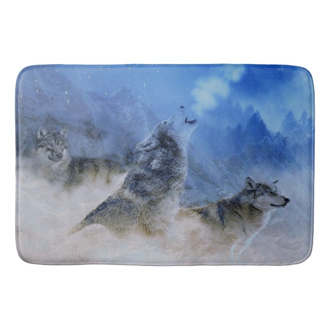 Tapete De Banheiro Wolf Spirits (Frente)