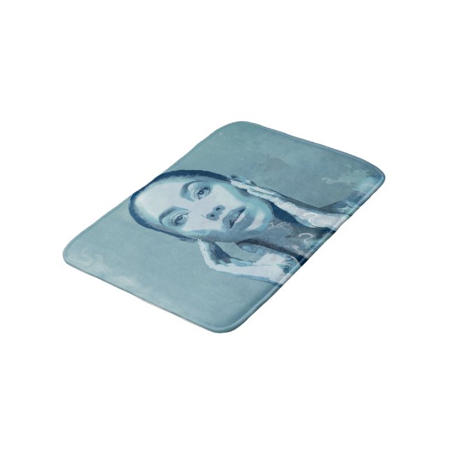 Tapete De Banheiro "Woman in Blue" (Angulado)