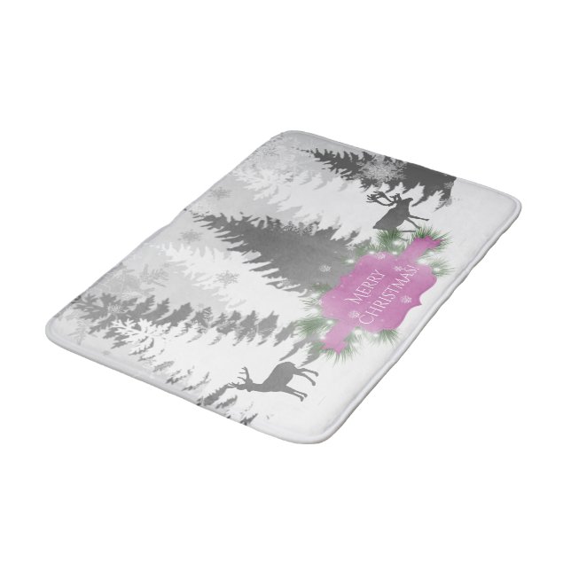 Tapete De Banheiro Wonderland Bath Mat - Magenta (Angulado)