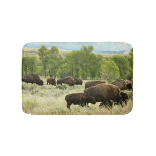 Tapete De Banheiro Wyoming Bison Nature