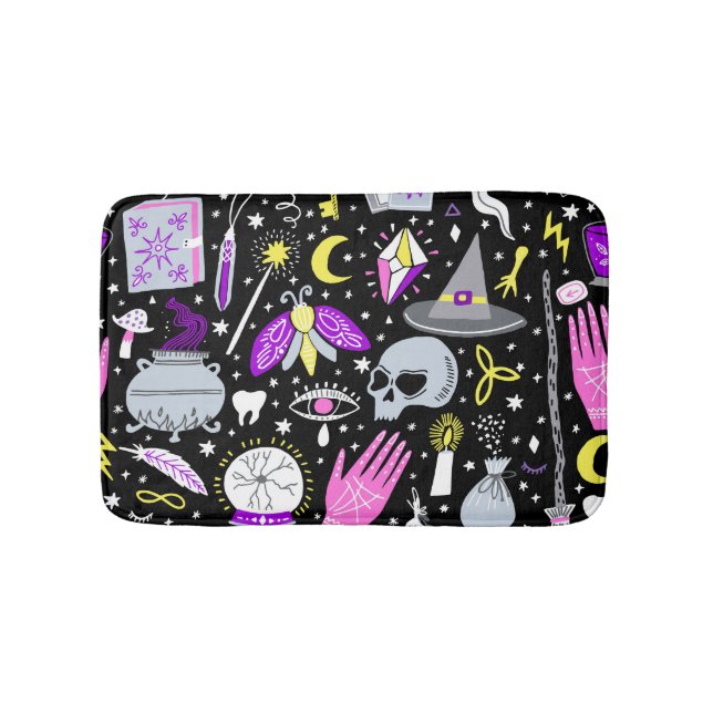 Tapete De Banheiro Xadrez de tartan castanho-laranja-vírgula. (frente)