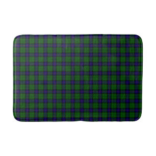 Tapete De Banheiro Xadrez do verde azul do tartan do clã de Armstron