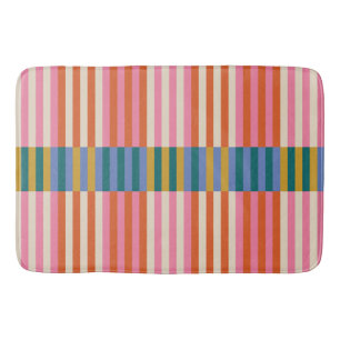 Tapete De Banheiro Xadrez Moderna Lançada Laranja, Rosa, Azul, Verde