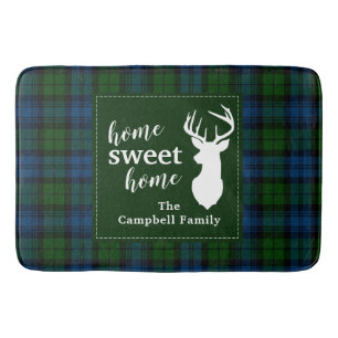 Tapete De Banheiro Xadrez Personalizada Tartan Clan Campbell Militar