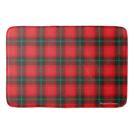 Tapete De Banheiro Xadrez Tartan Red, Black Scottish Trendy