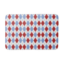 Xadrez vermelha e azul