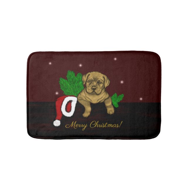 Tapete De Banheiro XMas puppy (frente)