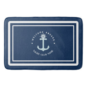 Tapete De Banheiro Yacht club Marinho Náutico