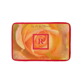Tapete De Banheiro Yellow Rose é o Melhor Personalizado com Monograma