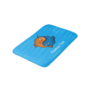 Tapete De Banheiro Yin Yang Fish Cartoon Bathroom