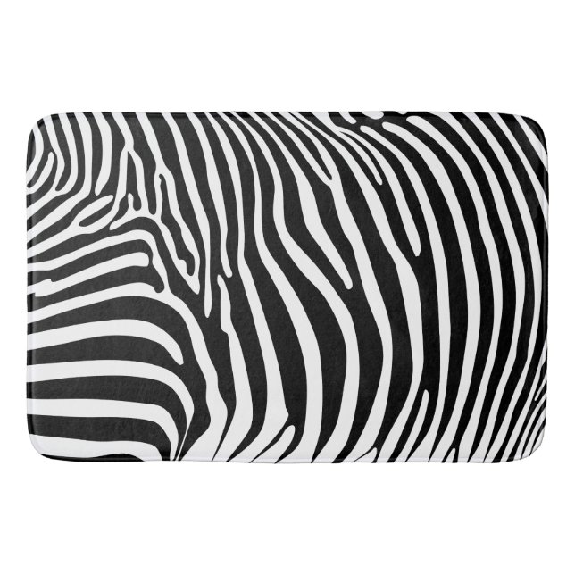 Tapete De Banheiro Zebra Animalprint (Frente)