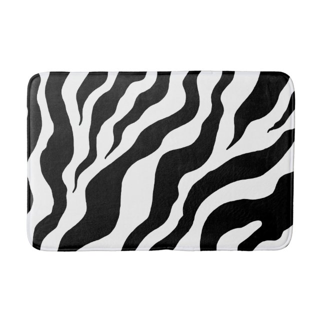Tapete De Banheiro Zebra Bath Mat (Frente)