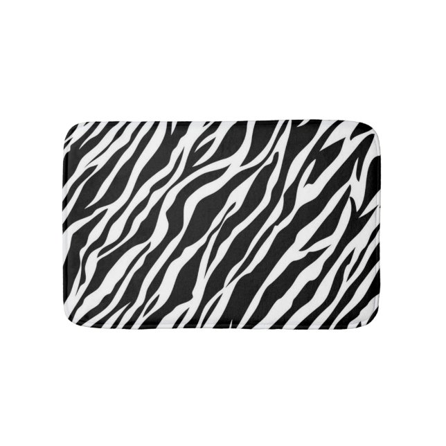 Tapete De Banheiro Zebra Print Bath Mat (frente)