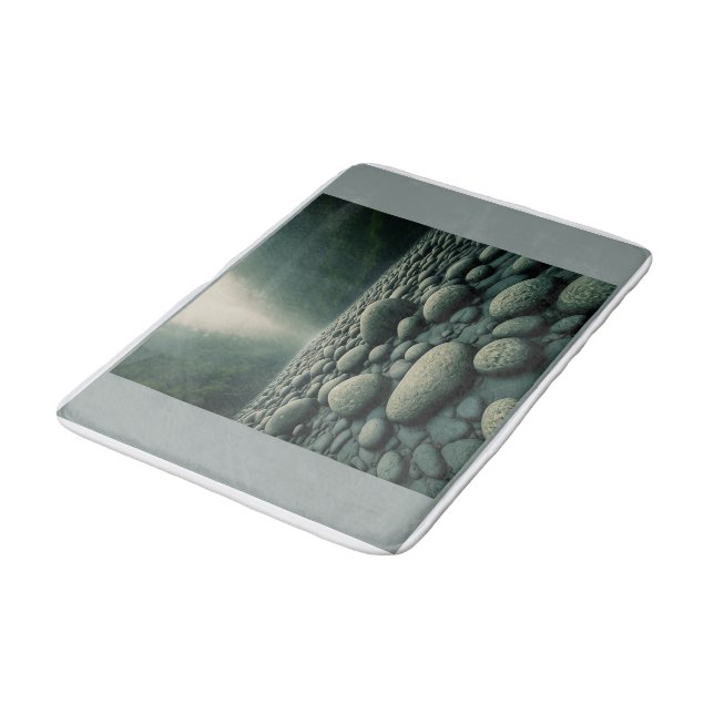 Tapete De Banheiro Zen Garden Pudles Bathmat (Angulado)