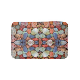 Tapete De Banheiro Zen Pebbles Natural Colorida