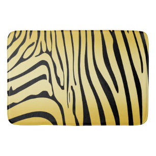 Tapete De Banheiro Zesty Zebra Yellow