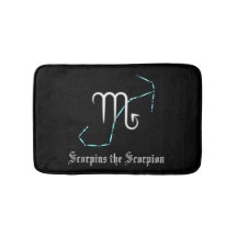 Zodiac Constelle Scorpio Bath Mat