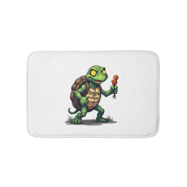 Tapete De Banheiro Zombie Turtle (frente)