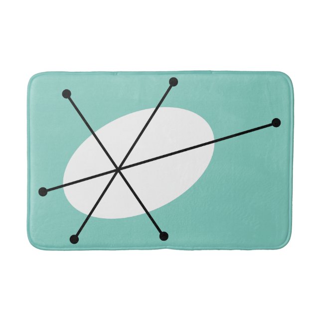 tapete de banho azul (Frente)