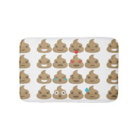 tapete de banho do banheiro de poop emojis