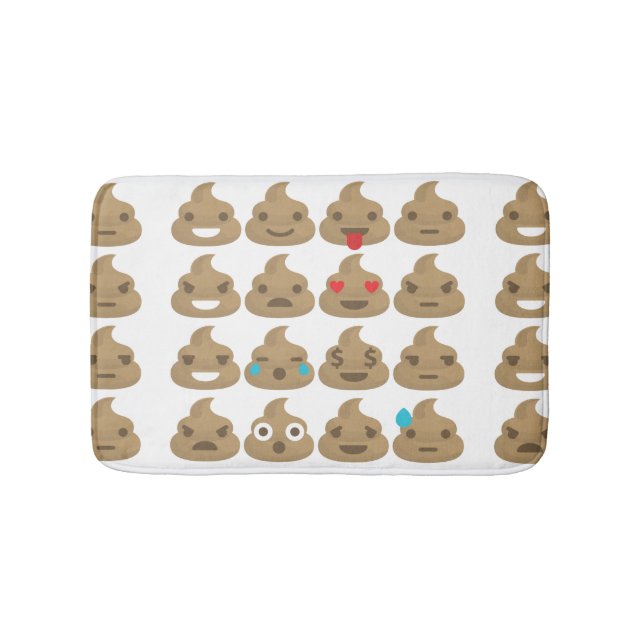 tapete de banho do banheiro de poop emojis (frente)