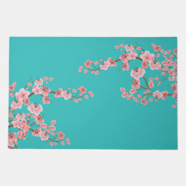 Tapete de Boas-Vindas com Jardim Floral Vibrante