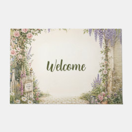 Tapete de Boas-Vindas Floral Cottage Garden
