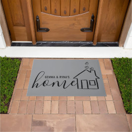 Tapete de Boas-Vindas Personalizado com Texto ou D