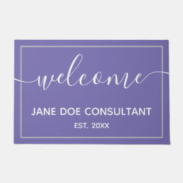 Tapete de Boas-Vindas Personalizado Periwinkle