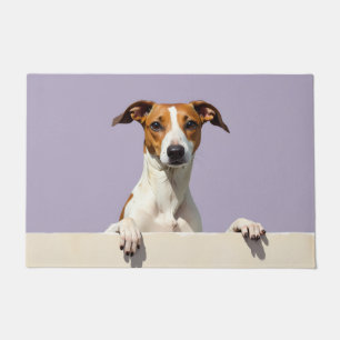 Tapete de Borracha com Arte de Cachorro Greyhound