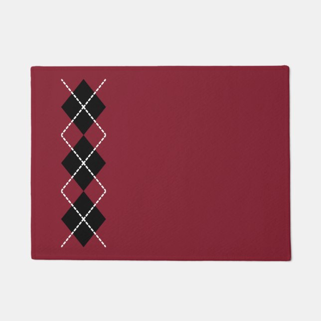 Tapete de Borracha Vermelho Retro (Frente)