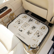 Tapete de Carro de Ervas Botânicas Personalizado |