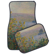 Flower Beds at Vetheuil por Claude Monet