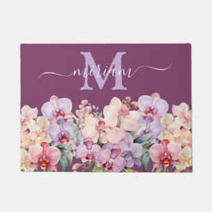 Tapete de Cozinha de Luxo: Orquídeas Rosa e Roxo
