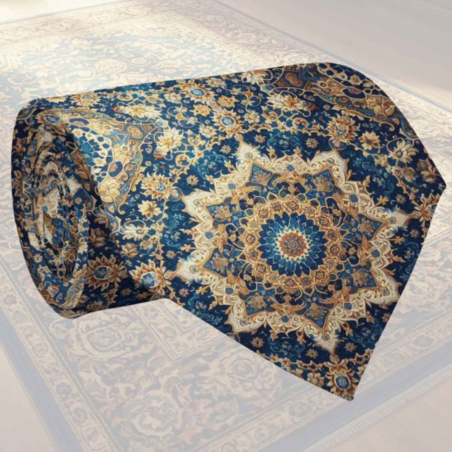 Tapete de Designer Persa de Luxo | Gravata de seda (Criador carregado)