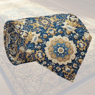 Tapete de Designer Persa de Luxo Gravata de seda