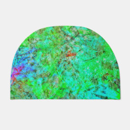 Tapete de entrada abstrato com textura verde, cor 