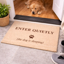 Tapete de Entrada Cachorro Engraçado - Entre Silen