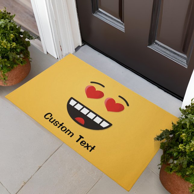Tapete de Entrada Cara Sorridente com Olhos em For (Criador carregado)