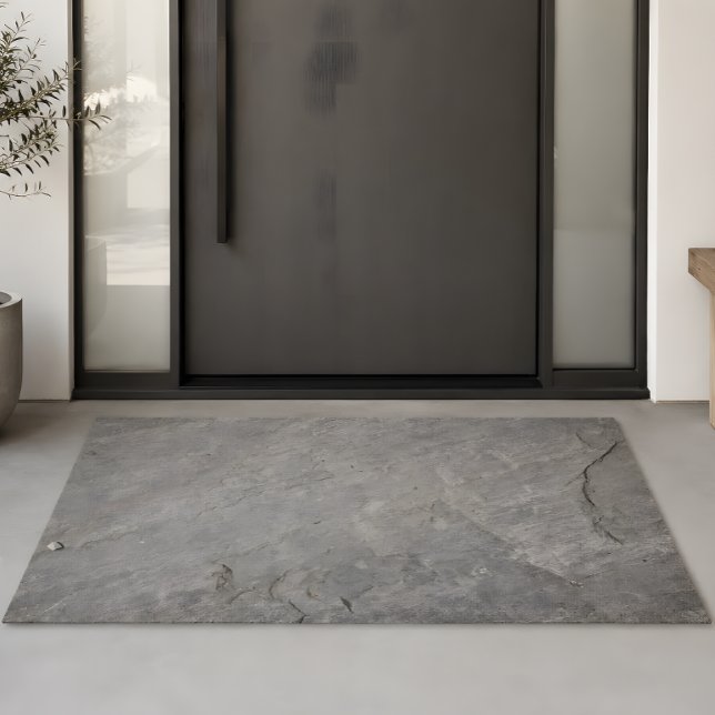 Tapete de Entrada com Aparência de Pedra Natural (Minimalist stone texture for calm and modern contemporary entryways.)