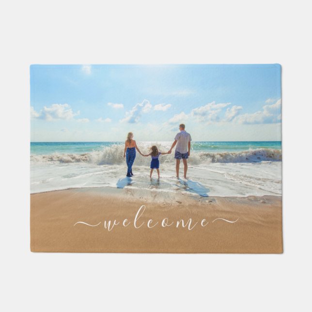 Tapete de Entrada com Foto Personalizada com Seu D (Frente)