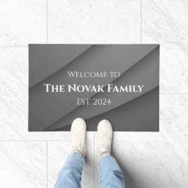 Tapete de Entrada com Nome da Família Personalizad