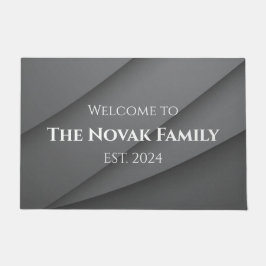 Tapete de Entrada com Nome da Família Personalizad