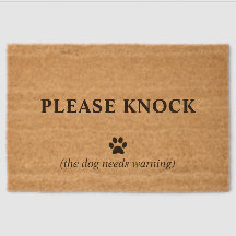 Tapete de Entrada de Cachorro Engraçado - Por Favo