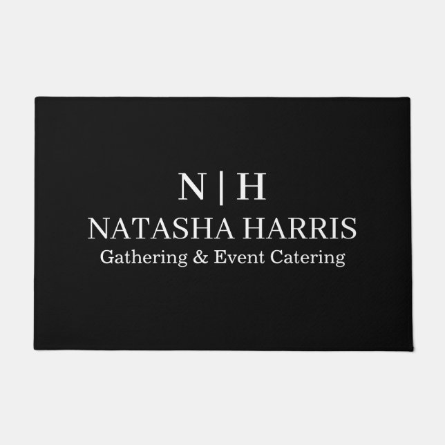 Tapete de Entrada de Negócios com Logotipo Minimal (Frente)