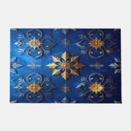 Tapete de Entrada Decorativo Azul de Férias